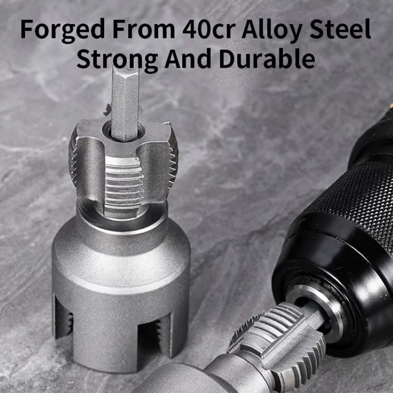 Integrated Internal & External Pipe Threading Tool