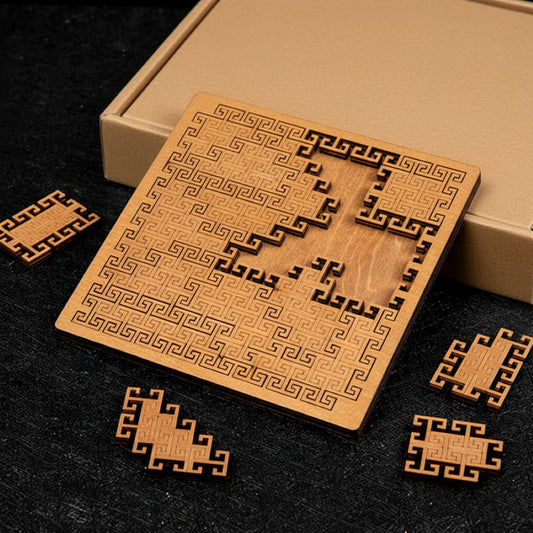 Fractal Tray Puzzles