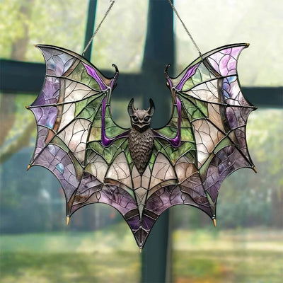 Bat Purple Acrylic Window Hanging Ornament