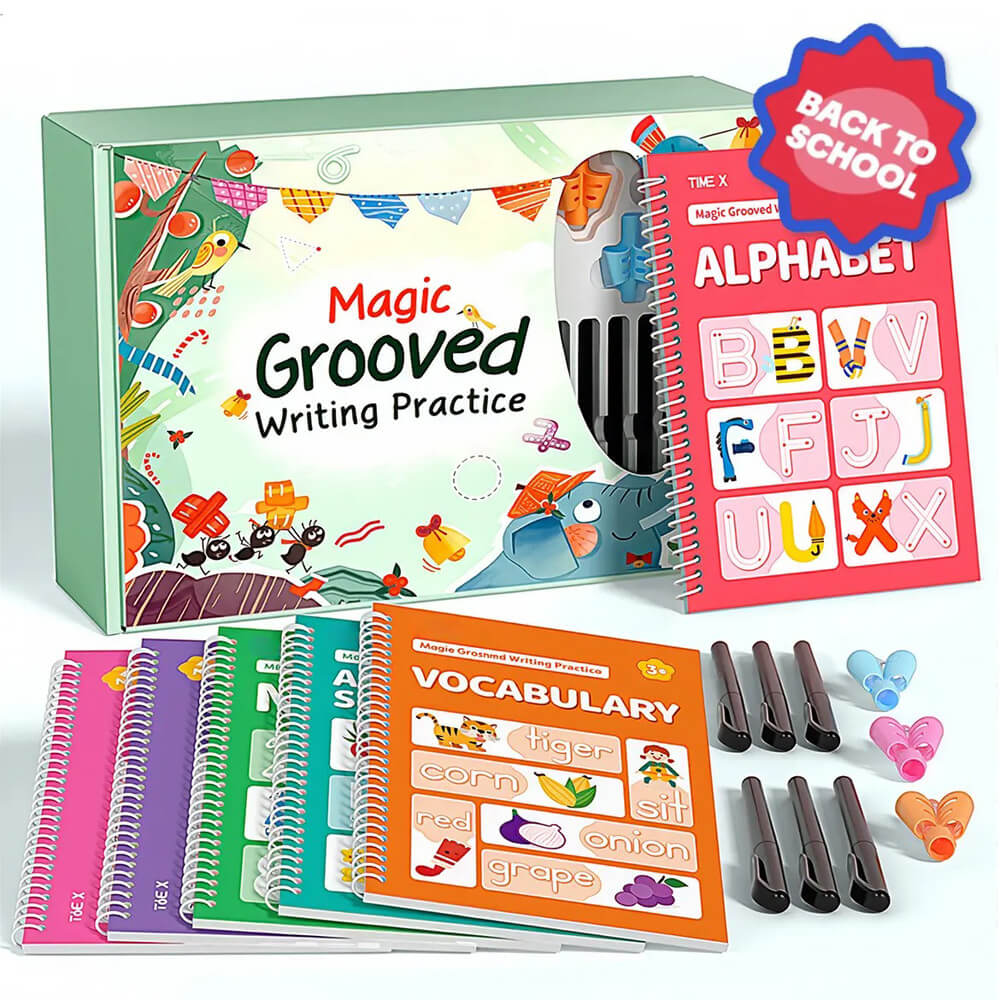 Reusable Grooved Handwriting Workbook for Kids
