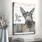 Funny Donkey Sunflower - D359 - Gallery Wrapped Canvas Prints
