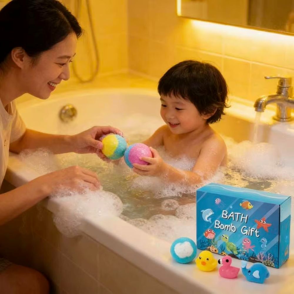 Bath Bombs For Kids – 12 Pack With Surprise Toys Inside, Easter Basket Stuffers