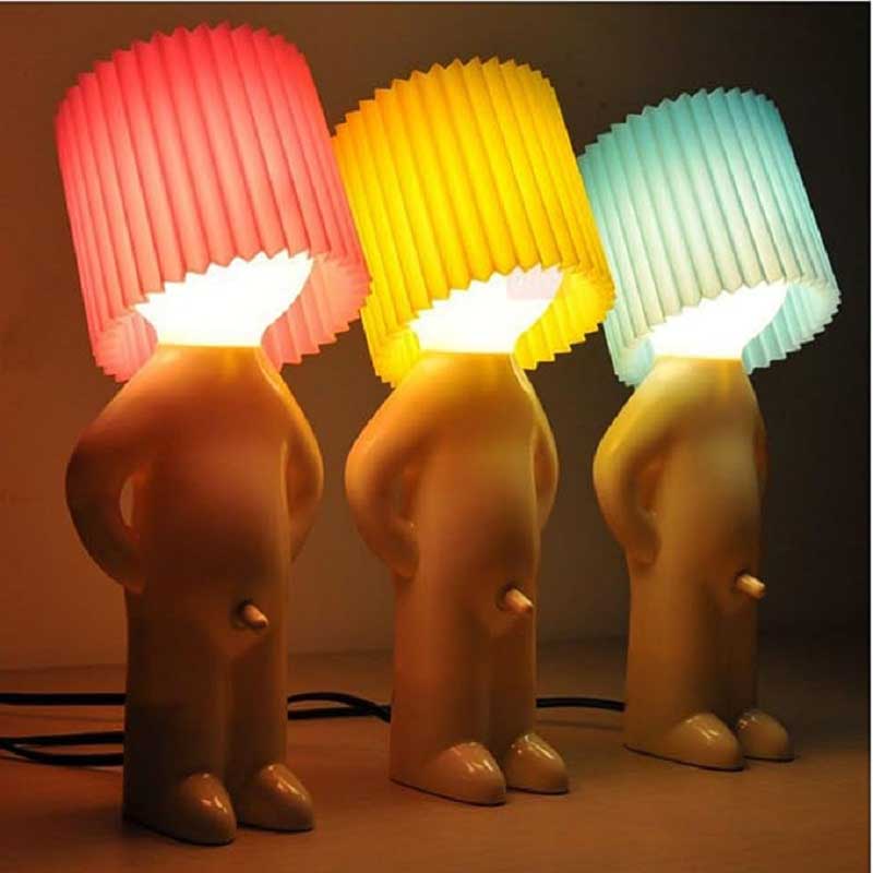 A Little Shy Man Creative Lamp