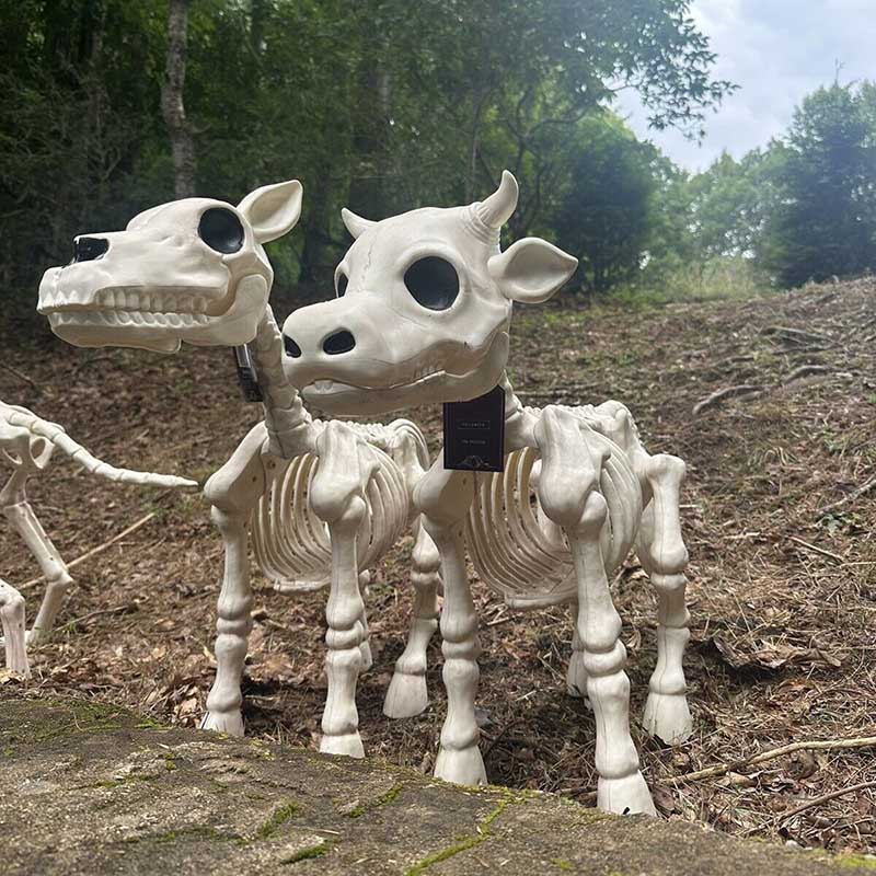 Cow & Horse Skeleton Halloween Decorative Prop