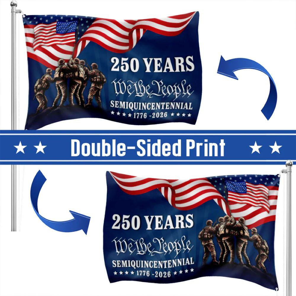 American 250 Years We The People Semiquincentennial Grommet Flag - C038