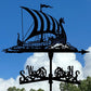 Viking Battle Ship Stainless Steel Weathervane MW008