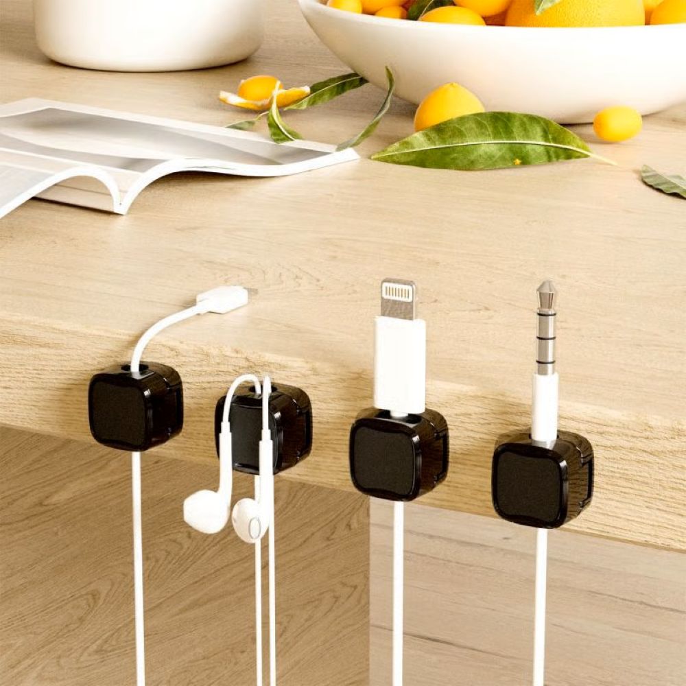 Magnetic Cord Organizer, Easy Secure Adhesive Cable Management