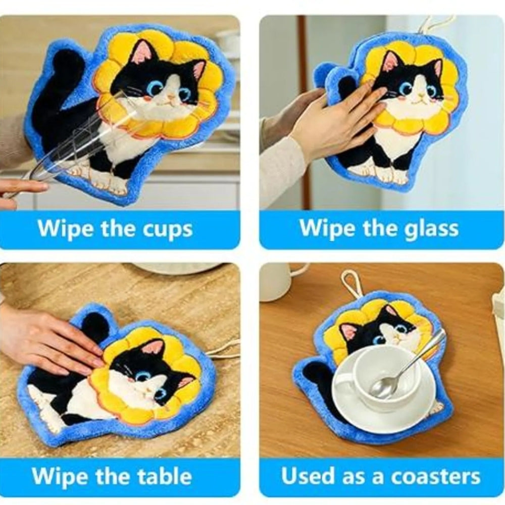 Adorable Cat Hand Towels - H549