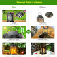 Upgraded Flickering Flame Solar Lantern Outdoor Waterproof Light
