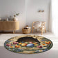 Vintage Floral Easter Nest - 3D Illusion Round Rug - H640