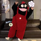 Funny Monster Hooded Fleece Robe for Adults