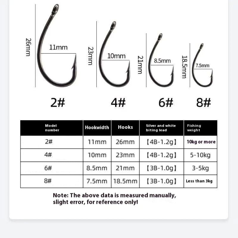 High-Strength Barbed Fishing Hooks with Camouflage PE Cable