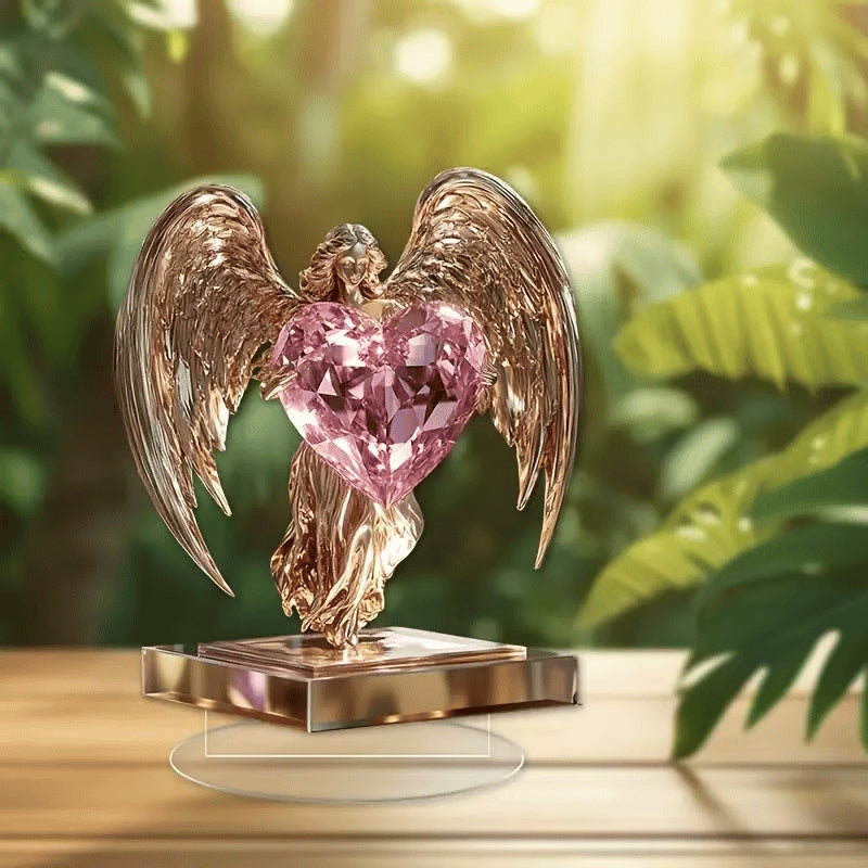Gorgeous Angel Wings Cross Decoration