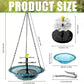 Solar Cascade Hanging Bird Bath Fountain