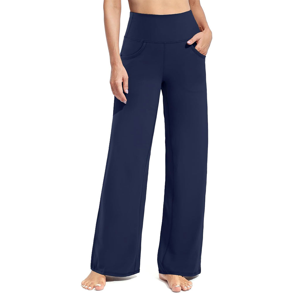 Wide Leg Pants Woman Yoga Pants with Pockets Stretch Loose Casual Lounge Sweatpants Petite/Regular/Tall