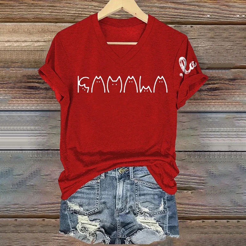 Women's La kamala Printed Short-Sleeved T-Shirt