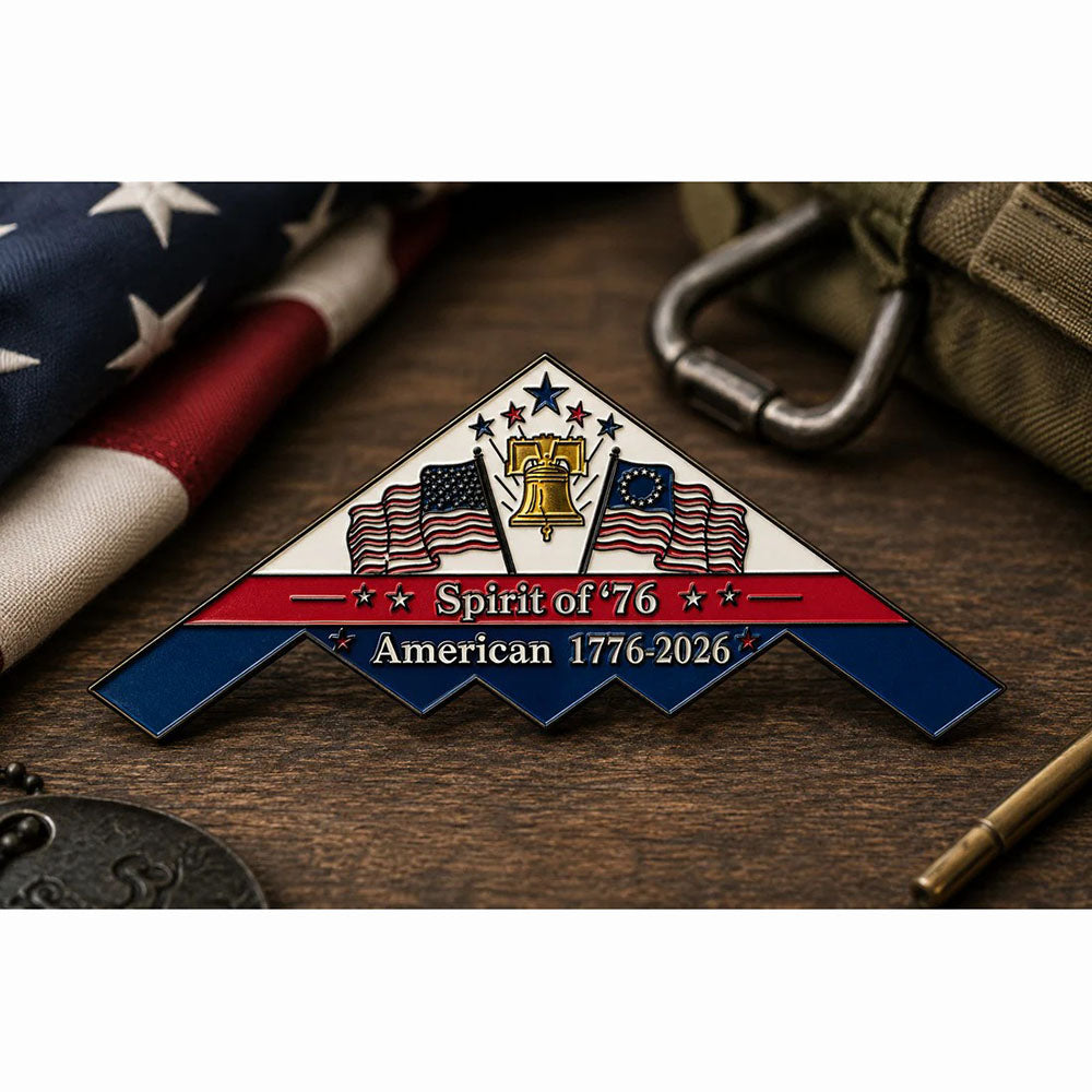 Spirit of ’76 B-2 Stealth Bomber Challenge Coin
