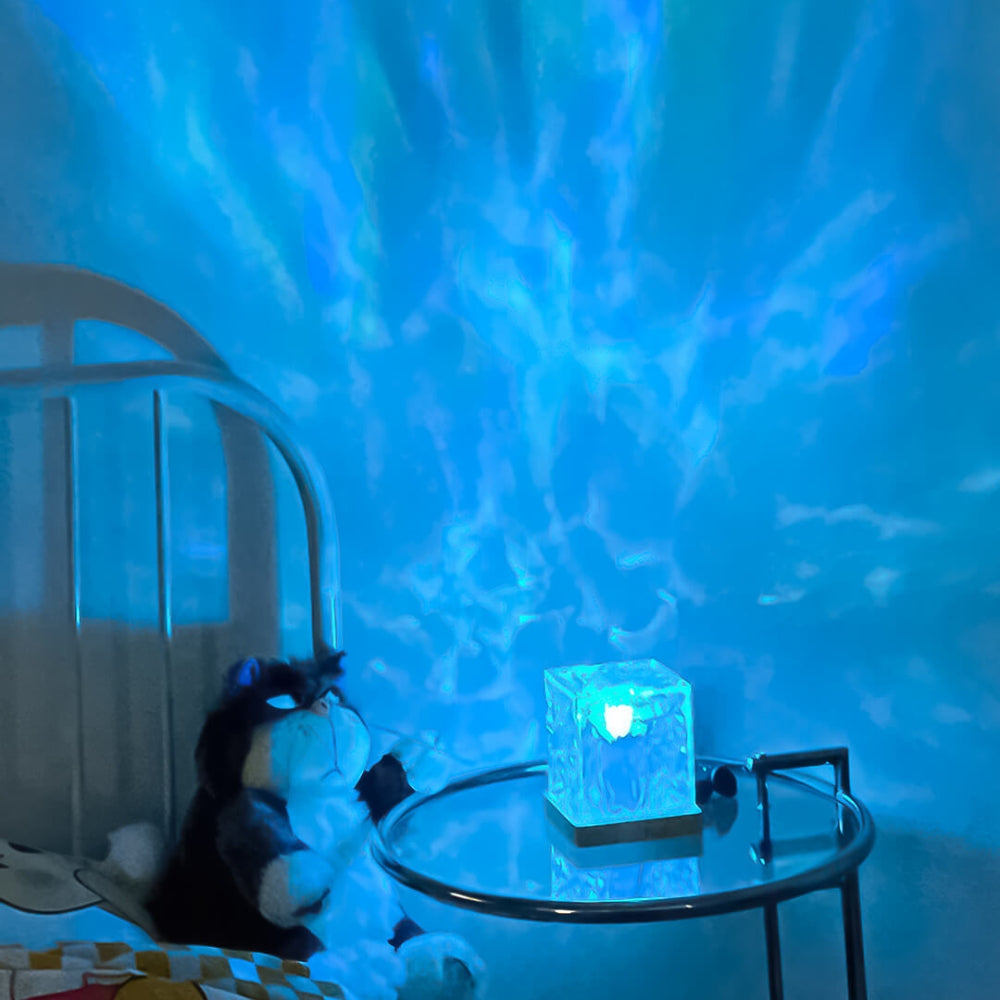 16-Color LED Water Ripple Crystal Lamp