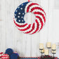 Red White and Blue Roses Patriot Wreath