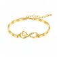 To My Unbiological Daughter - I Always With You Heart Infinity Bracelet
