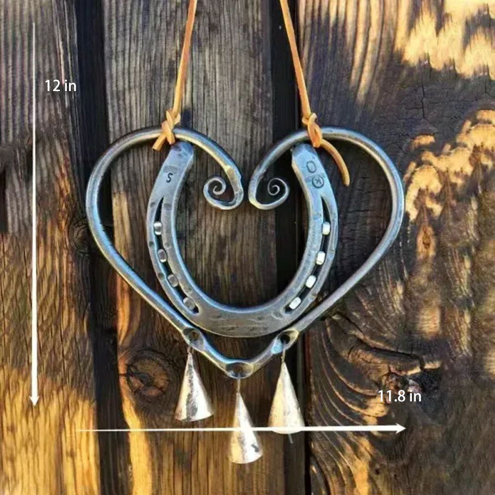 The Horseshoe Heart Wind Chime