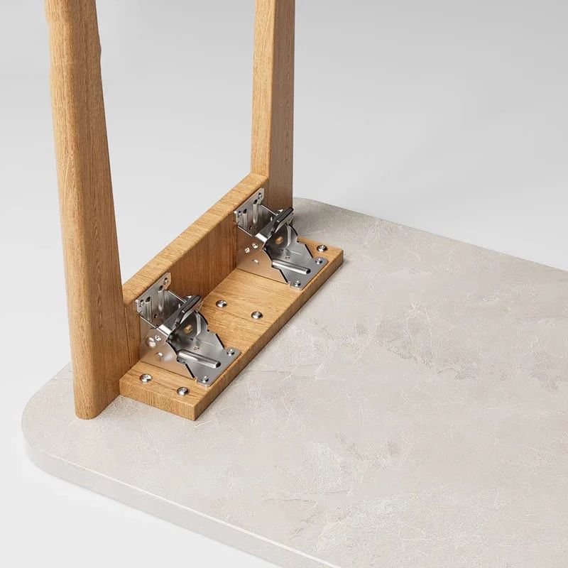 Heavy-Duty Folding Brackets with 90° Lock – Space-Saving Steel Hinges