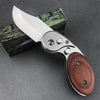 Wood Handle Outdoor Mini Folding Knife