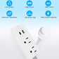 Outlet Electrical Outlet Extender with USB-A USB-C & 2 AC Outlets Extendable 18-28" Rotatable 180° for Couches Desks Nightstands