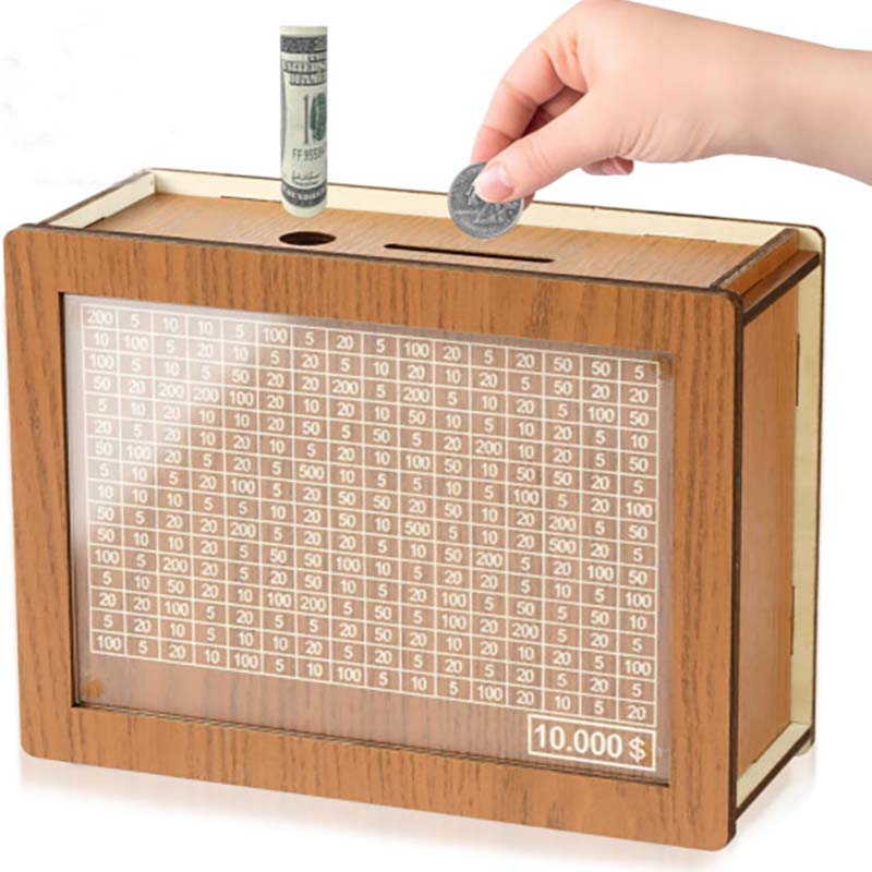 Savings Challenge Box with Money Target