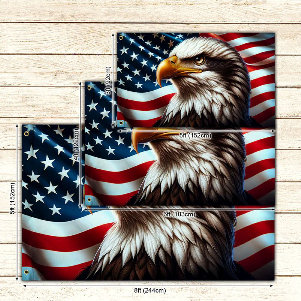 Patriotic Eagle American Flag - C033