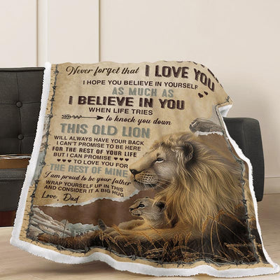 I Believe In You - A933 - Lion Premium Blanket