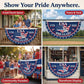 USA 250th Anniversary Flag Half Round Banner