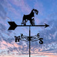 Schnauzer Stainless Steel Weathervane MW066