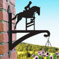 Showjumping Horse Metal Hanging Bracket Plant Stand PS069