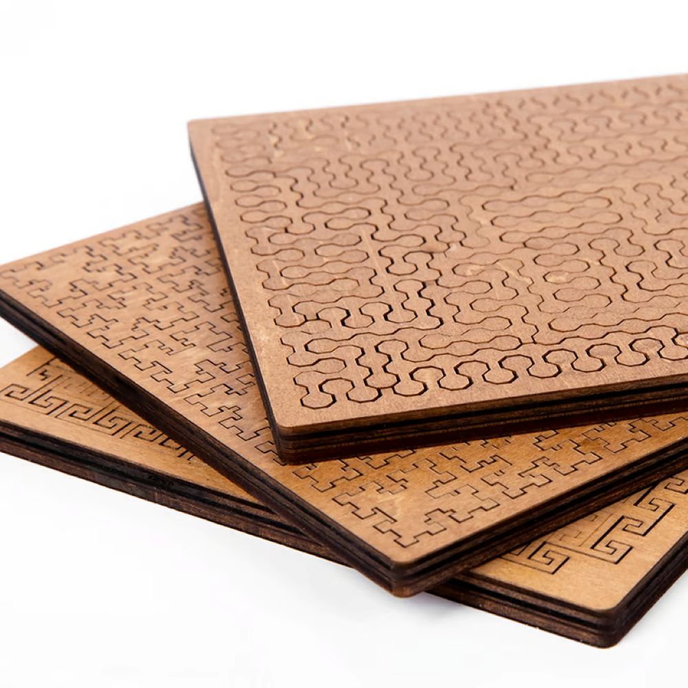 Fractal Tray Puzzles