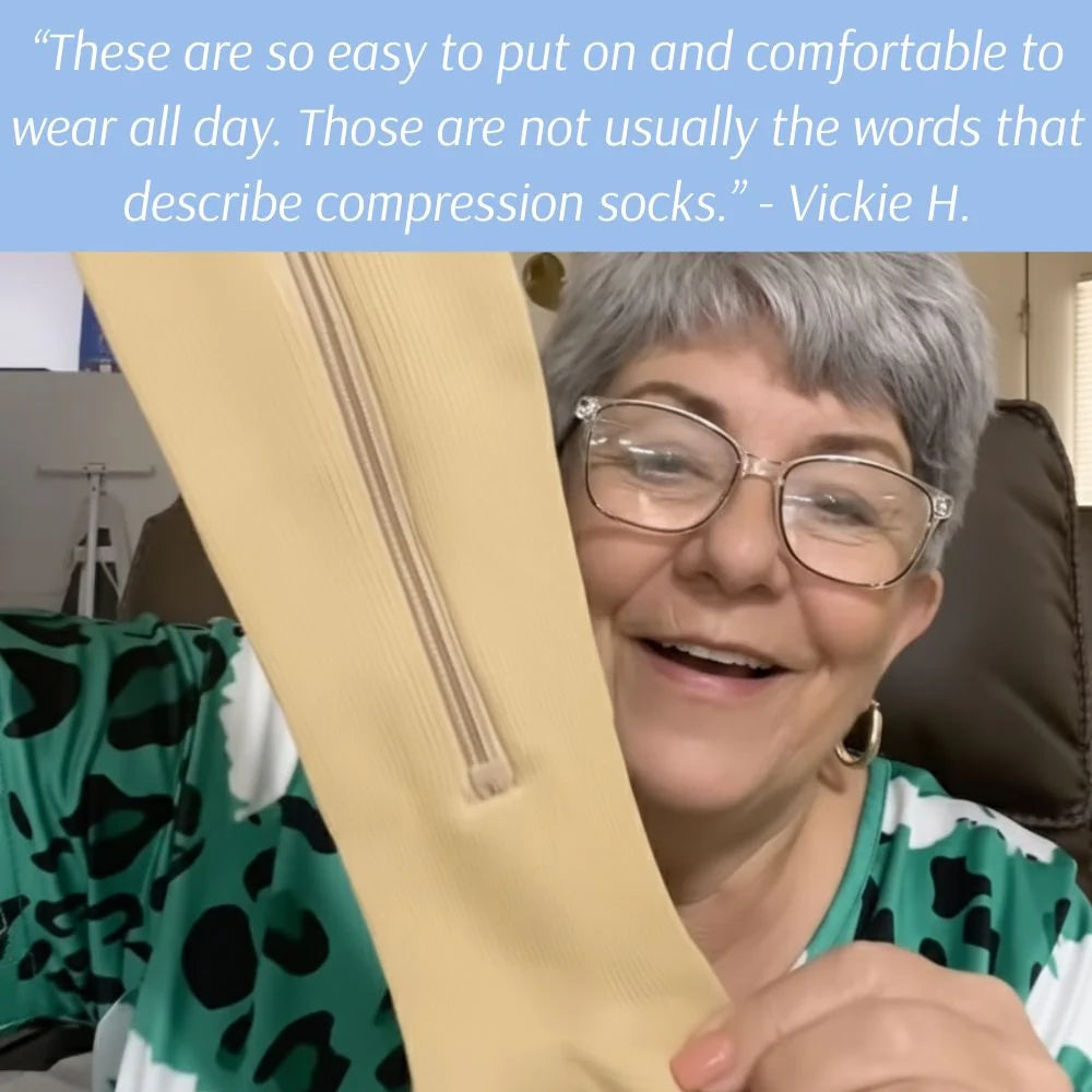 Zipper Compression Socks