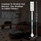 Outlet Electrical Outlet Extender with USB-A USB-C & 2 AC Outlets Extendable 18-28" Rotatable 180° for Couches Desks Nightstands