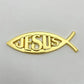 Jesus Metal Fish - Emblem Sticker Badge, Funny Decals for Car, Truck, SUV, Motorcycle - TE004