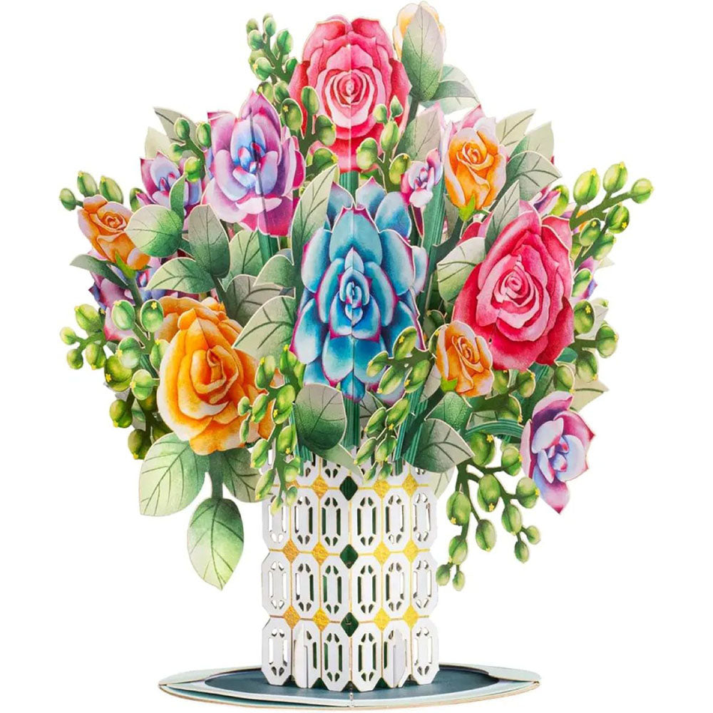 Paper Love Flower Bouquet Pop-Up Card
