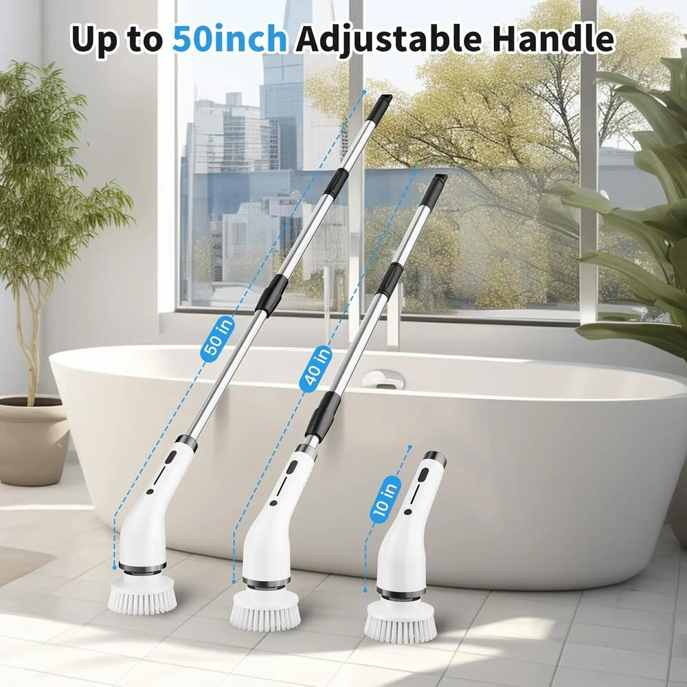 Cordless Electric Spin Scrubber - Upgraded Shower Spin Scrubber Kit