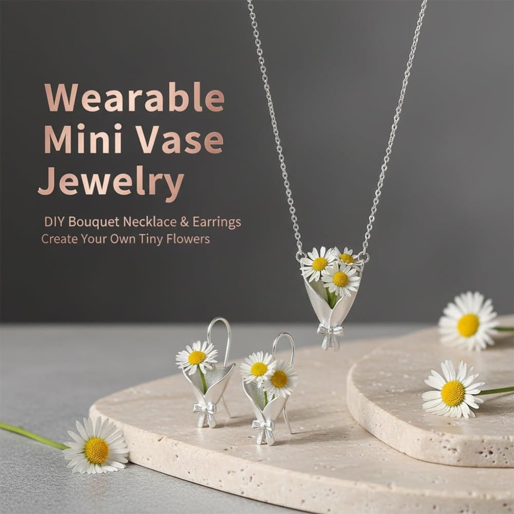Real Flower Keepsake Necklace – Hold Your Memories In Bloom