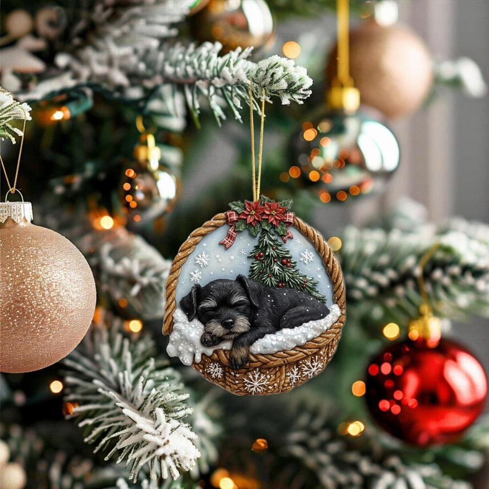 Affenpinscher In Mini Basket Ornament - MB009