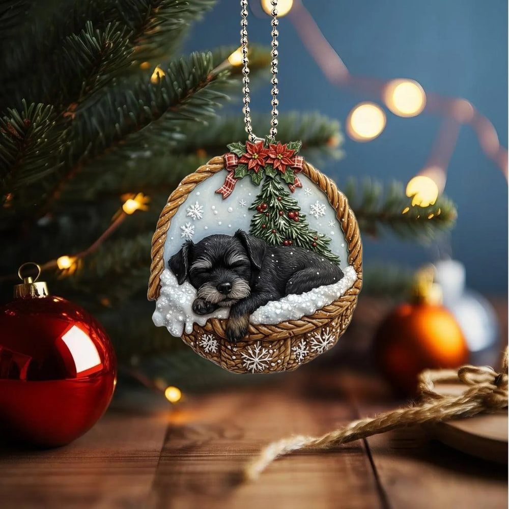 Affenpinscher In Mini Basket Ornament - MB009