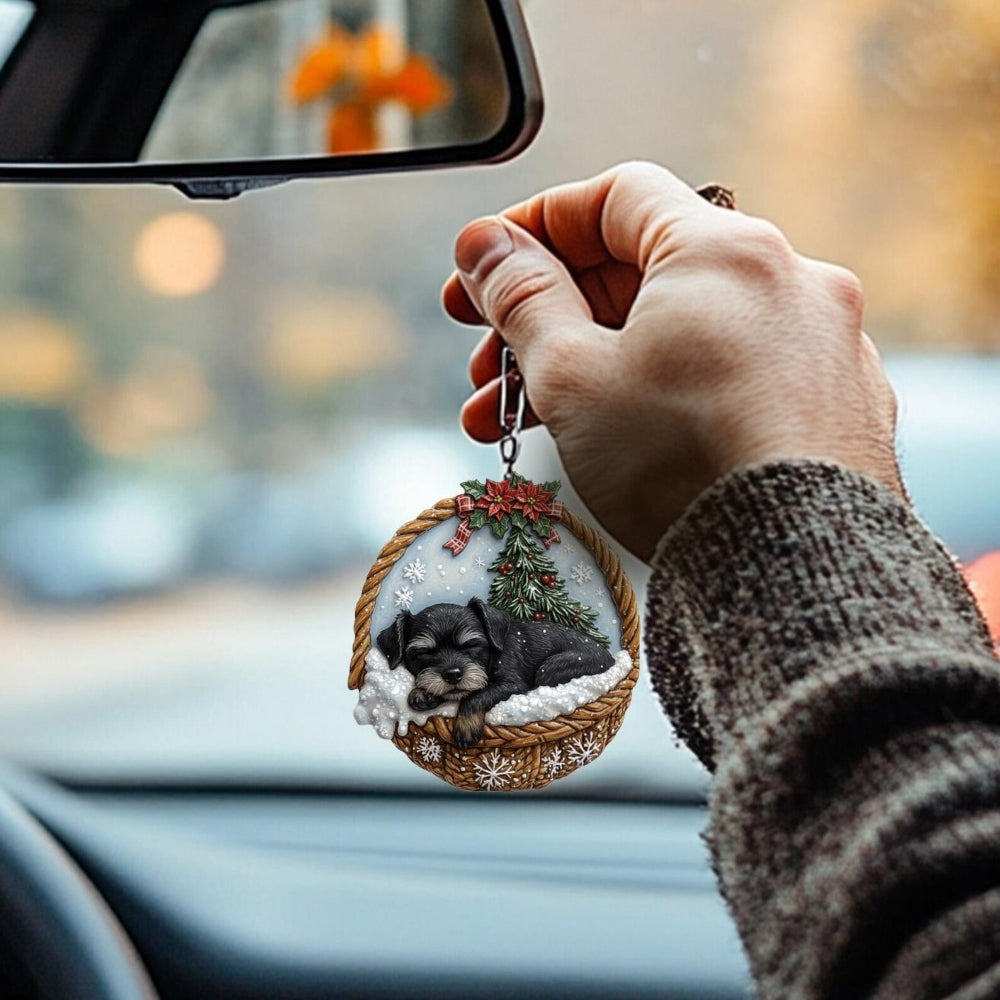 Affenpinscher In Mini Basket Ornament - MB009