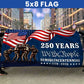 American 250 Years We The People Semiquincentennial Grommet Flag - C038