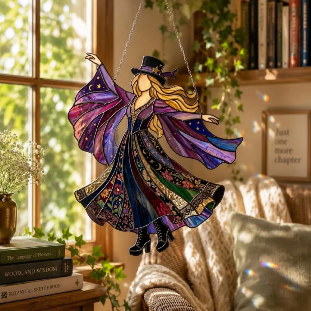 Handmade Stained Spinning Suncatcher