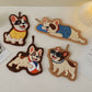 Adorable Dog Hand Towels - French Bulldog Playing With A Ball