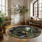 Forest Bear - 3D Illusion Round Rug - H636