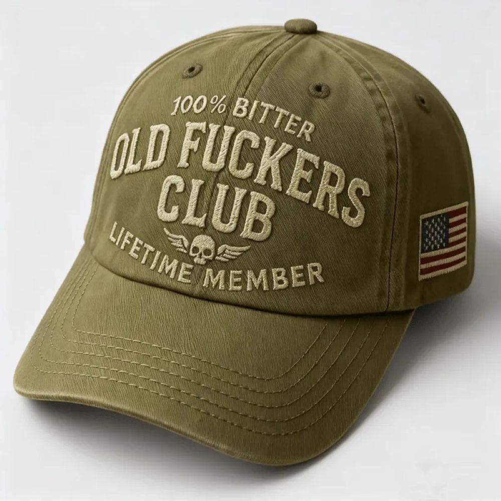 Vintage Distressed "Old Club" Lifetime Member Cap
