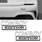 Cowboy Edition - Emblem Sticker Badge, Funny Decals for Car, Truck, SUV, Motorcycle - TE021